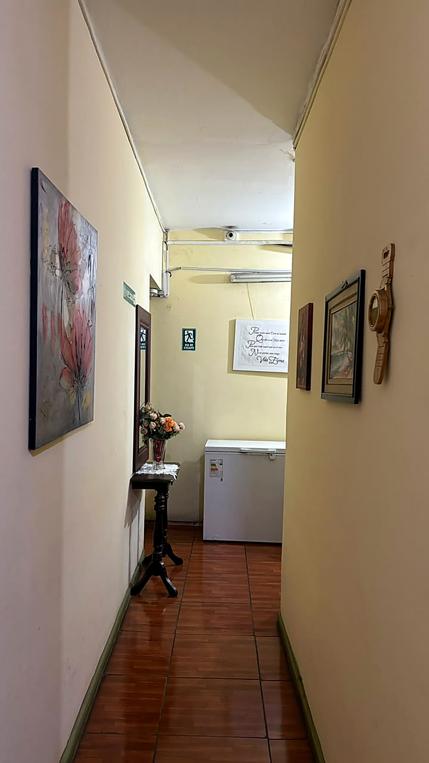 El pasillo del primer piso